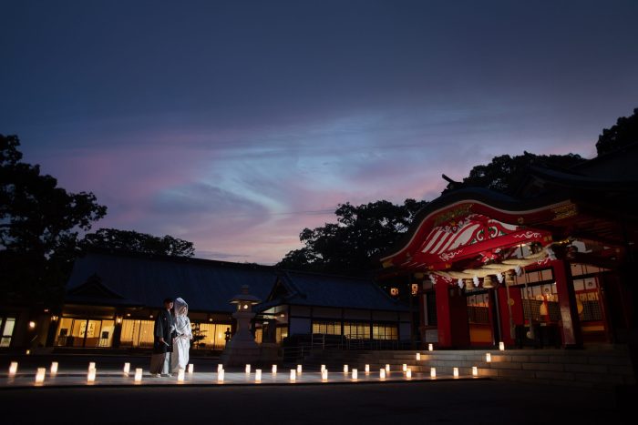 夕方挙式　神あかり式「千代の結」